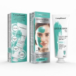 Compliment Маска-крио длица 80мл Расслабляющая ЗЕЛЕНАЯ Анти-акне&Матирование